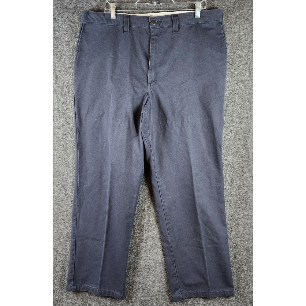 Dickies Pants Mens 39x31 Chino Navy Blue Workwear EUC
